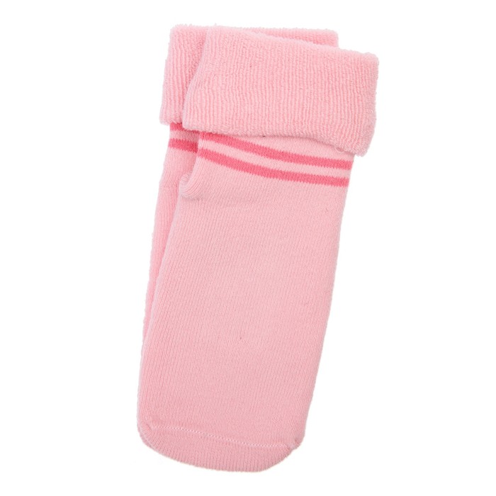 Носки махровые для девочки, размер 25-27, цвет светло-розовый