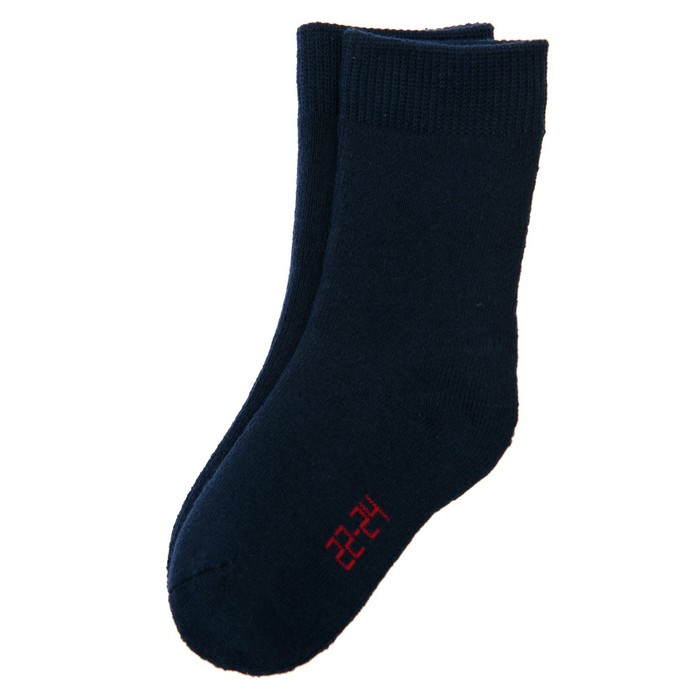 Носки махровые для мальчика, размер 19-21, цвет тёмно-синий