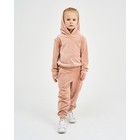 Костюм детский (толстовка, брюки) KAFTAN "Basic line" р.30 (98-104), пудра - Фото 4