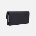 Кошелёк женский на молнии с ремешком, цвет чёрный - фото 39054815