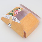 Коробка подарочная сборная, упаковка, «Букет», 28 х 18 х 8 см - фото 25349439