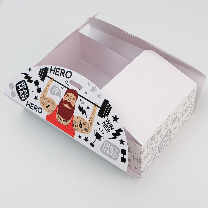 Коробка подарочная сборная, упаковка, «Самому сильному», 28 х 18 х 8 см - фото 1905900492