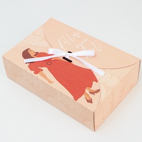 Коробка сборная «GIRL», 28 × 18 × 8 см