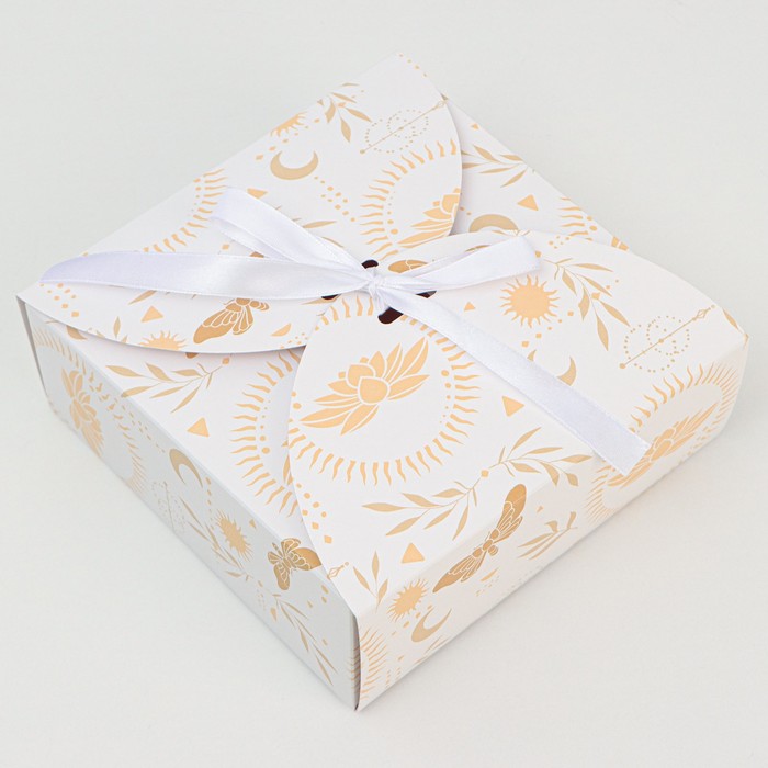 Коробка подарочная сборная, упаковка, «Следуй за мечтой», 16 х 16 х 6 см - Фото 1