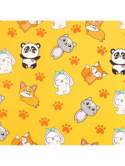 Бумага упаковочная глянцевая «Персонажи», 70×100 см