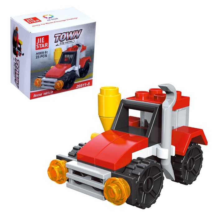 Конструктор «Пожарная машина», 23 детали - Фото 1