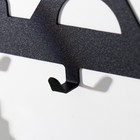 Ключница настенная «Париж», крючки декоративные, 20×15×1.5 см 7402243