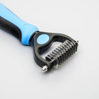 Инструмент для стриппинга 11 лезвий, с двухцветной рифлёной ручкой, чёрно-голубой - Фото 3