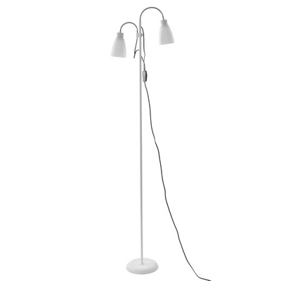 Торшер 19024/2WT E27 40 Вт белый 22×22×160 см