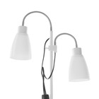 Торшер 19024/2WT E27 40 Вт белый 22×22×160 см - Фото 7