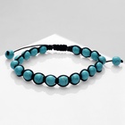Браслет «Друиды» на нити, бирюза, голубой, d=7 - Фото 3