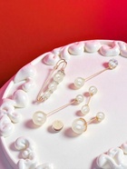 Набор булавок (6 шт.) «Жемчужное ассорти», 6.5 см, белый в золоте - Фото 4