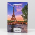 Пакет ламинированный "Париж", 17,5 х 11,5 х 5 см - Фото 2