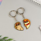 Брелок для ключей парный «Тому кого очень очень люблю», акриловый, 13.3×8 - Фото 4