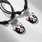 Браслеты «Неразлучники» французские бульдоги, цвет чёрно-белый, d=6 см  (артикул 7188183)  большой выбор товаров оптом и в розницу по низким ценам с доставкой