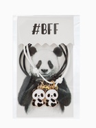 Браслеты парные «Неразлучники. Панды и лапки», d=6 см, набор 2 шт. чёрный, белые - Фото 6