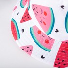 Панама детская MINAKU "Арбуз" цвет белый/розовый, р-р 52 - фото 806418090