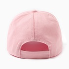 Кепка для девочки MINAKU "LOVE" цвет розовый, р-р 52 - фото 808074991