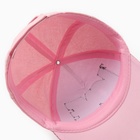 Кепка для девочки MINAKU "LOVE" цвет розовый, р-р 52 - фото 808074992