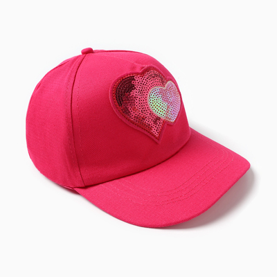 Кепка для девочки MINAKU "Любовь" цвет розовый, р-р 52