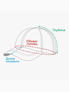 Кепка мужская MINAKU "Камуфляж" цвет зелёный, р-р 58 - фото 809439997