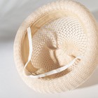 Шляпа для девочки MINAKU с ушками, цвет молочный, размер 46-48 - Фото 2