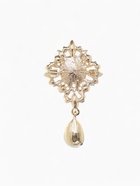 Брошь «Императрица» гамма, бело-зелёная в золоте - Фото 2