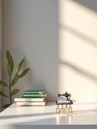 Брошь «Швейная машина» с подвесками, цвет чёрный в золоте - Фото 5