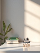 Брошь «Швейная машина» с подвесками, цвет чёрный в золоте - Фото 6