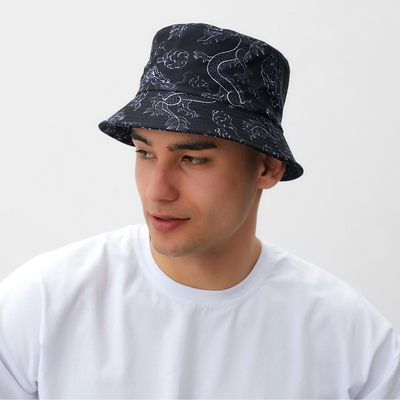 Панама MINAKU, чёрная, размер 56-58