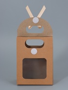 Коробка-пакет, крафтовая, с окном, 16×12×6 см - Фото 4