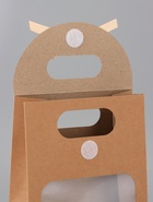 Коробка - пакет, крафтовая с окном, 20×14×7 см - Фото 3