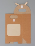 Коробка - пакет, крафтовая с окном, 20×14×7 см - Фото 6