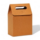 Коробка-пакет с ручкой, крафт, 19 х 14 х 8 см - фото 2814881