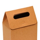 Коробка-пакет с ручкой, крафт, 19 х 14 х 8 см - Фото 4