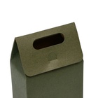 Коробка-пакет с ручкой, зеленая, 15 х 10 х 6 см - Фото 4