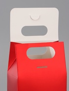 Коробка - пакет с ручкой, красная, 15?10?6 см (комплект 5 шт) - фото 63166065