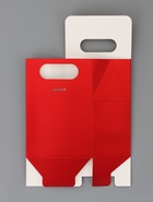 Коробка - пакет с ручкой, красная, 15?10?6 см (комплект 5 шт) - фото 63166067