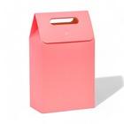 Коробка-пакет с ручкой, розовая, 27 х 16 х 9 см - фото 320545450