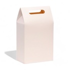 Коробка-пакет с ручкой, белая, 27 х 16 х 9 см - Фото 2