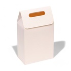 Коробка-пакет с ручкой, белая, 27 х 16 х 9 см - Фото 3