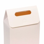 Коробка-пакет с ручкой, белая, 27 х 16 х 9 см - Фото 4
