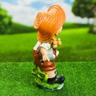 Садовая фигура "Мальчик  в шляпке с морковкой" 18х33см - Фото 2