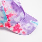 Кепка женская Tie-dye MINAKU, цвет фиолетовый, размер 56-58 - Фото 3
