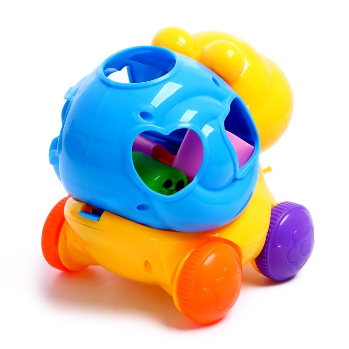 Каталка на верёвочке «Улитка», с сортером 52285