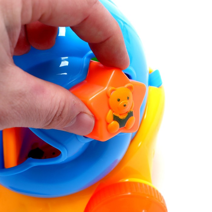 Каталка на верёвочке «Улитка», с сортером 52285