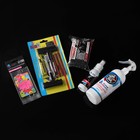 Подарочный набор для ухода за шинами и дисками Grand Caratt: набор для ремонта бескамерных шин, губка автомобильная, чернитель шин 100 мл, очиститель дисков и тормозов 500 мл, ароматизатор подвесной - фото 23650432