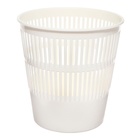 Корзина для бумаг ErichKrause Classic, 9 литров, сетчатая, пластиковая, белая - Фото 2