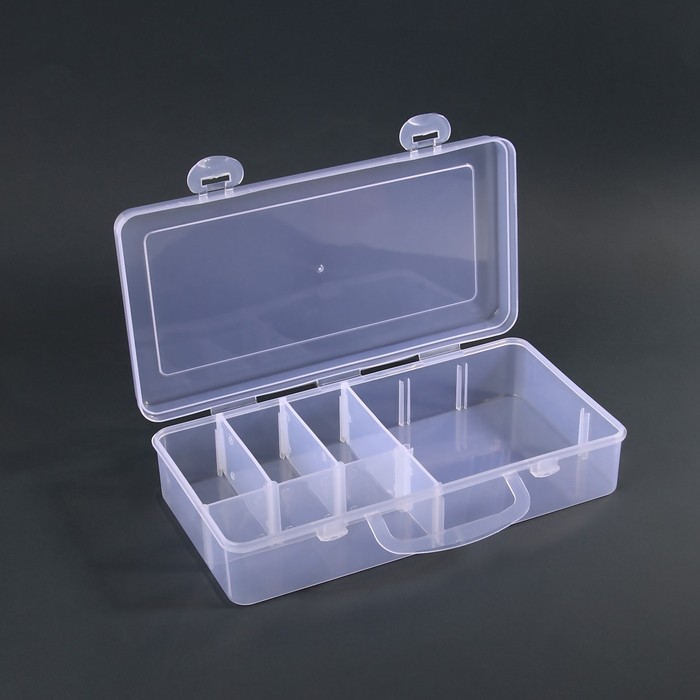 Органайзер для декора, 9 баночек, 40 мл, 26 ? 13 ? 6 см, цвет прозрачный 7362053