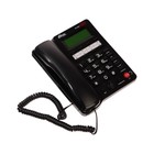 Проводной телефон Ritmix RT-550, дисплей, телефонная книга, однокнопочный набор, AUX, черный - фото 320306322